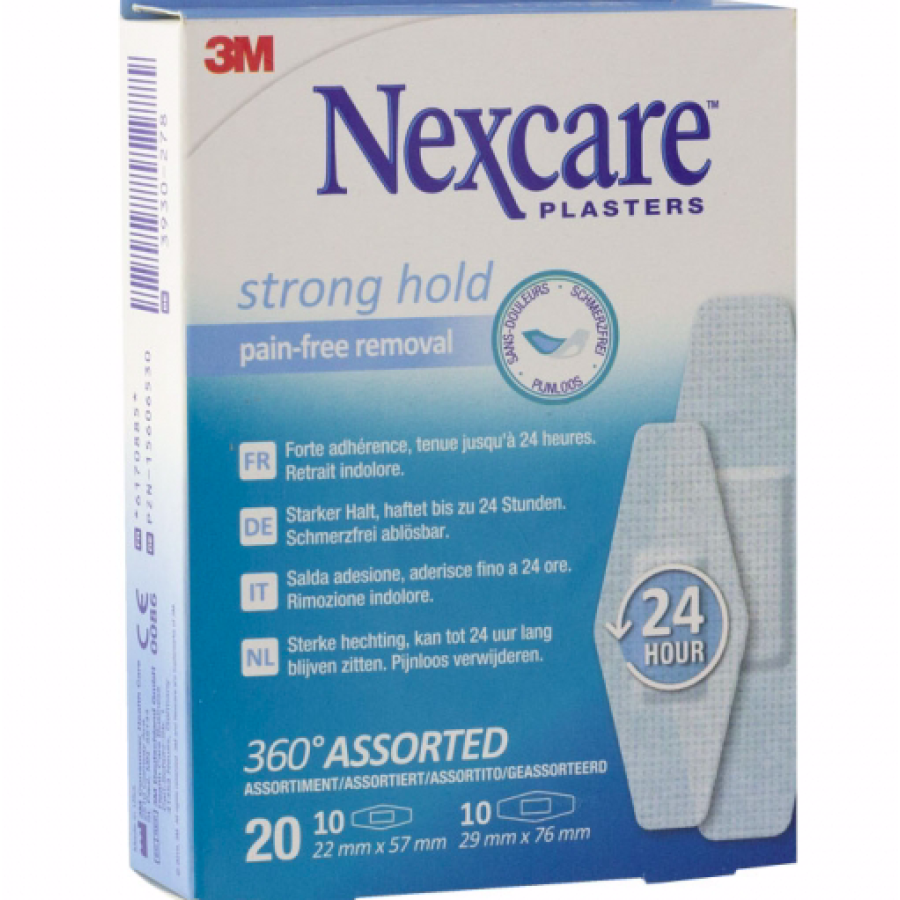 CEROTTO NEXCARE STRONG 360 GRADI 20 PEZZI ASSORTITI