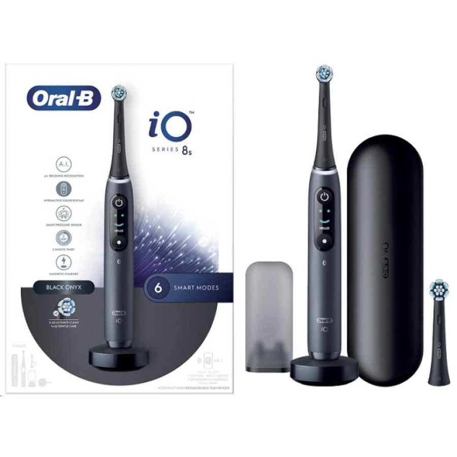 ORAL-B IO 8 BLACK SPAZZOLINO ELETTRICO + 2 REFILL