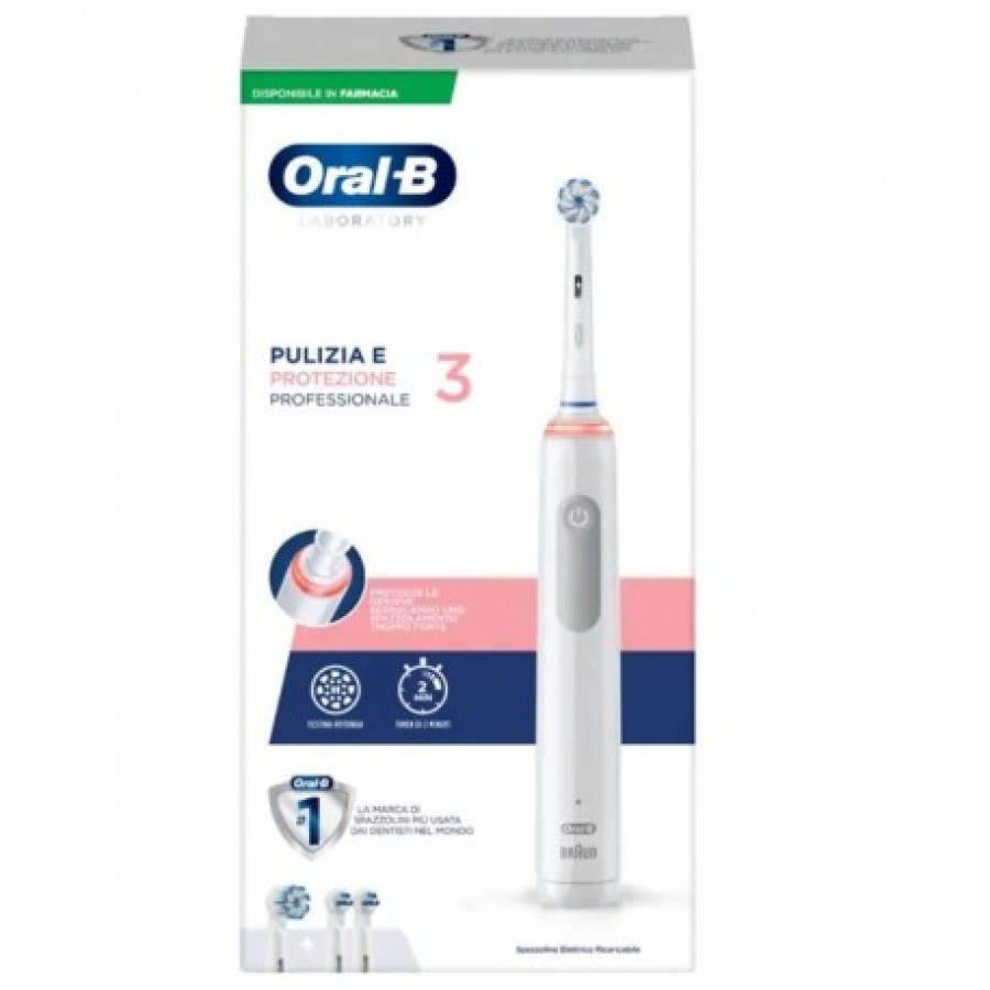 ORAL-B PRO 3 LABORATORY SPAZZOLINO ELETTRICO + 2 REFILL