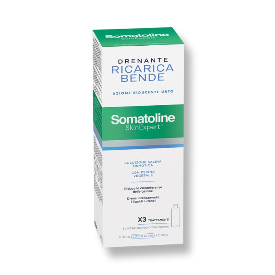 SOMATOLINE SKIN EXPERT BENDE SNELLENTI DRENANTI KIT RICARICA 400 ML